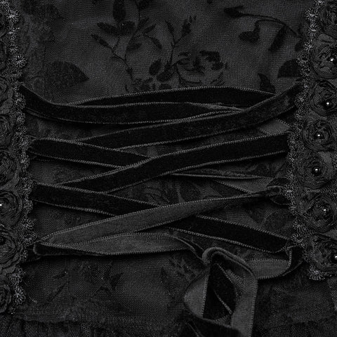 Gothic Kleid mit kleinen fliegenden Ärmeln