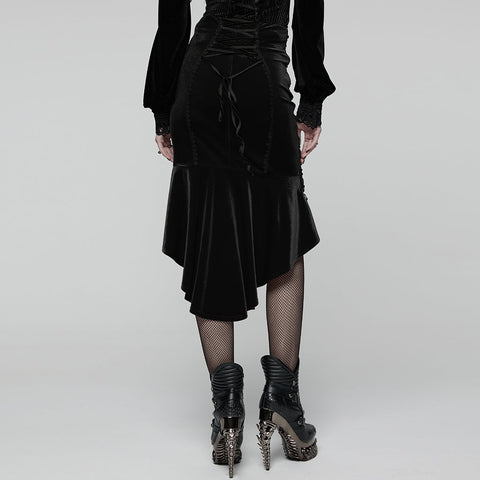 Gothic-Rosen-Fischschwanzrock