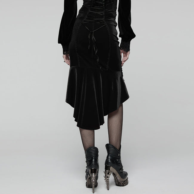 Gothic-Rosen-Fischschwanzrock