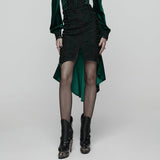 Gothic-Rosen-Fischschwanzrock