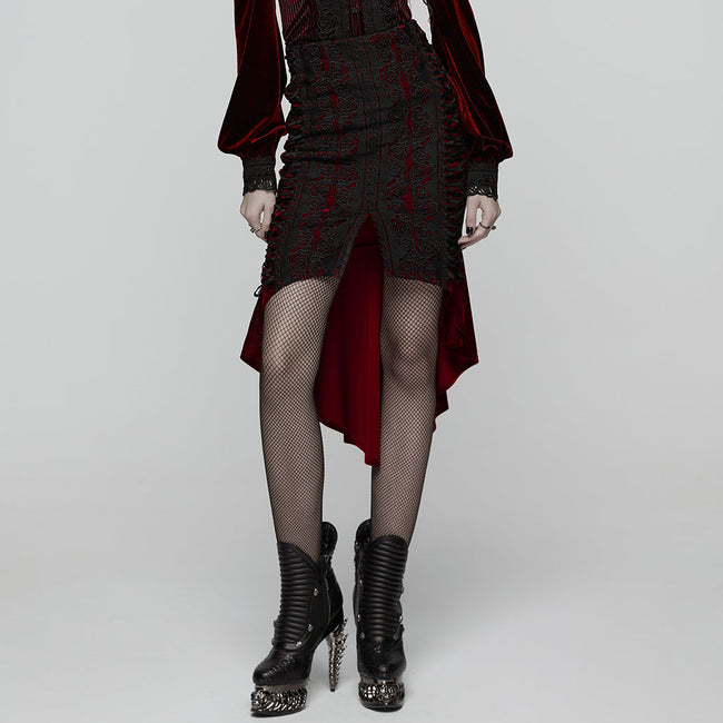 Gothic-Rosen-Fischschwanzrock