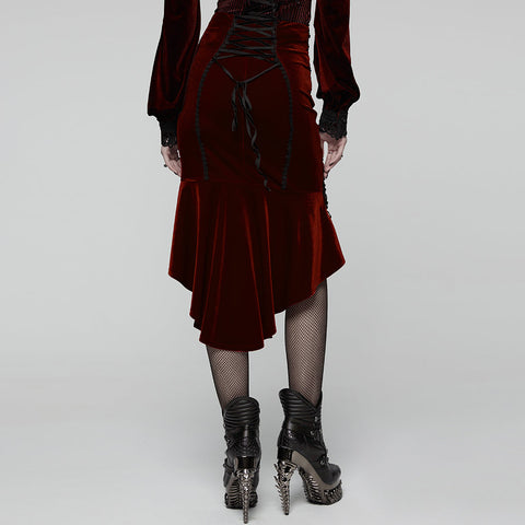 Gothic-Rosen-Fischschwanzrock