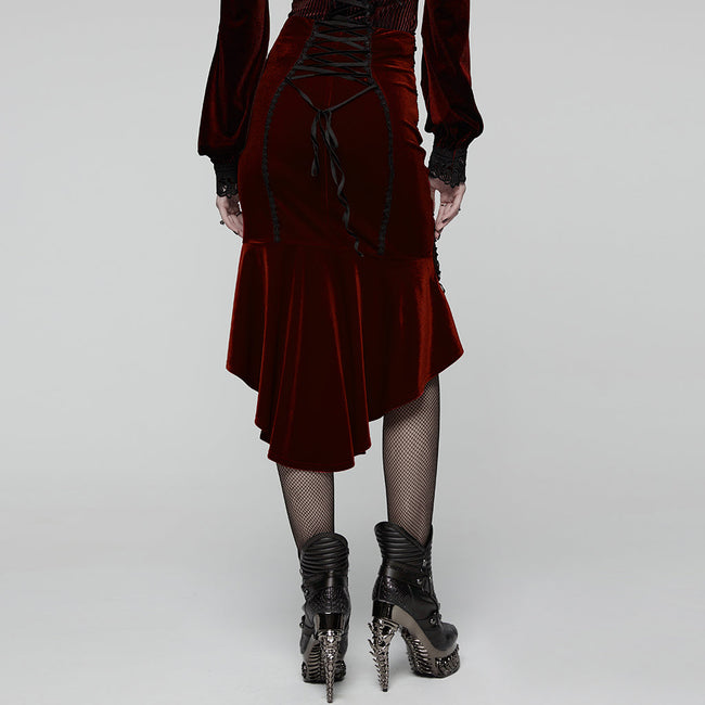 Gothic-Rosen-Fischschwanzrock