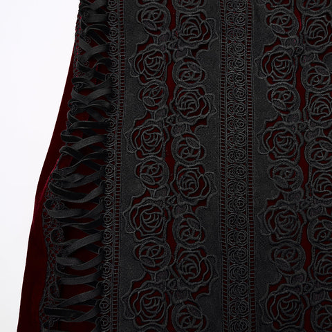 Gothic-Rosen-Fischschwanzrock