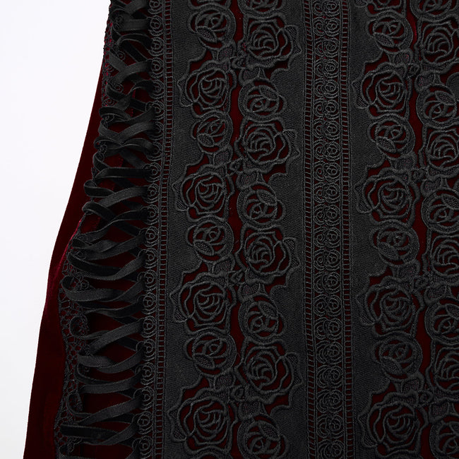 Gothic-Rosen-Fischschwanzrock