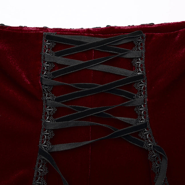 Gothic-Rosen-Fischschwanzrock