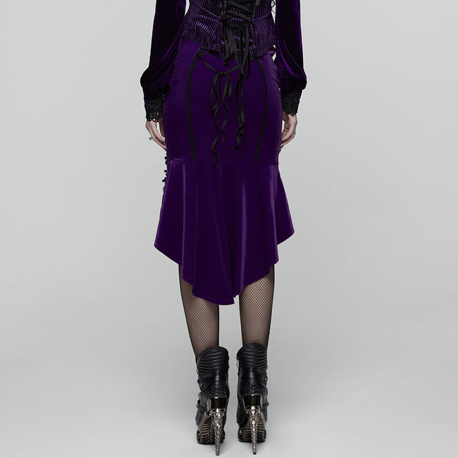 Gothic-Rosen-Fischschwanzrock