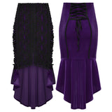 Gothic-Rosen-Fischschwanzrock