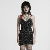 Punk-Metallkettenkleid