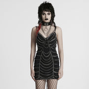 Punk-Metallkettenkleid