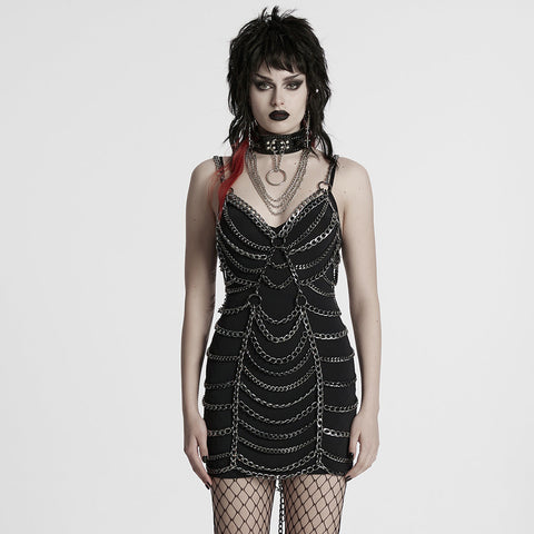 Punk-Metallkettenkleid