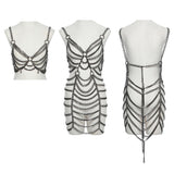 Punk-Metallkettenkleid