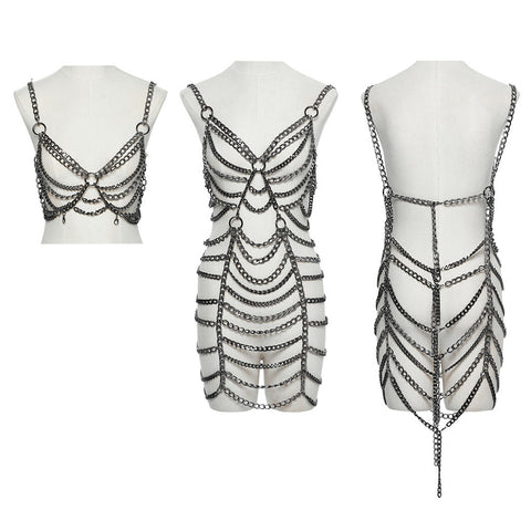 Punk-Metallkettenkleid