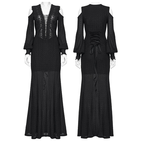 Elegantes, transparentes Gothic-Kleid