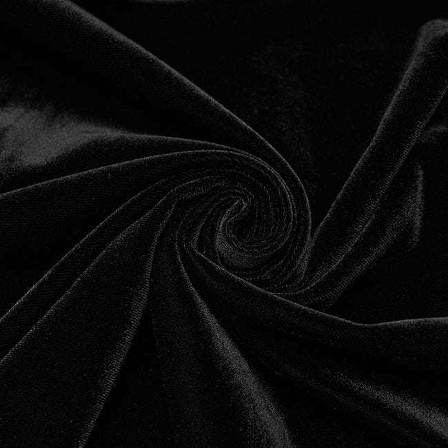 Gothic-Samtkleid mit Rüschenärmeln