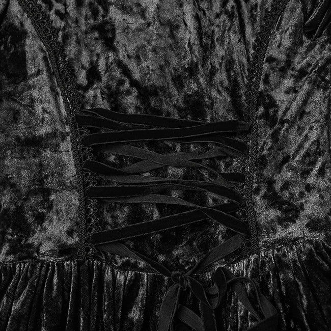 Gothic-Lagenkleid mit Kapuze