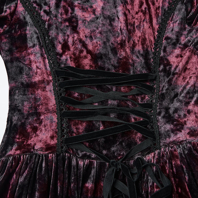 Gothic-Lagenkleid mit Kapuze