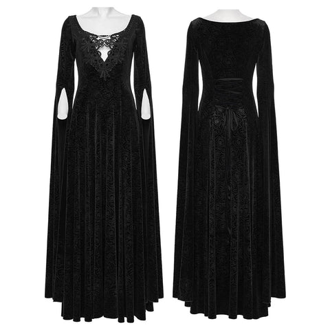 Gothic-elegantes ätherisches Kleid