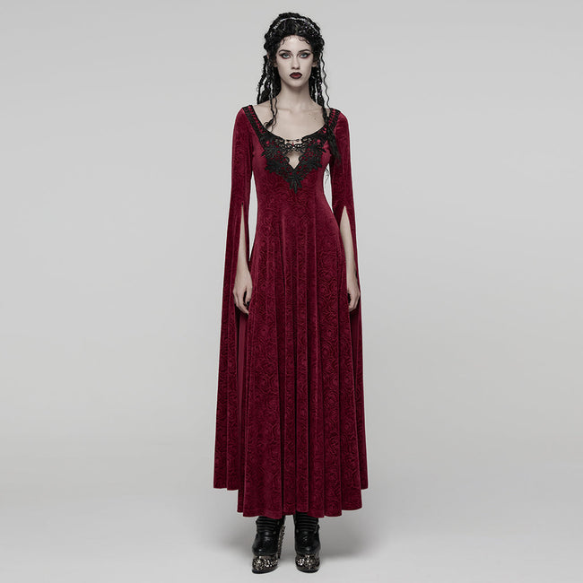 Gothic-elegantes ätherisches Kleid
