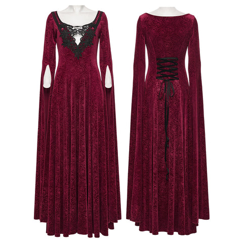 Gothic-elegantes ätherisches Kleid