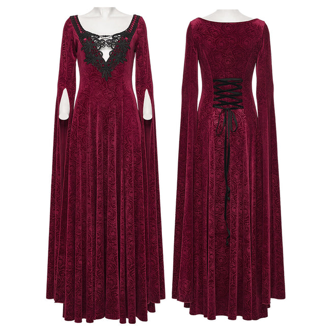 Gothic-elegantes ätherisches Kleid