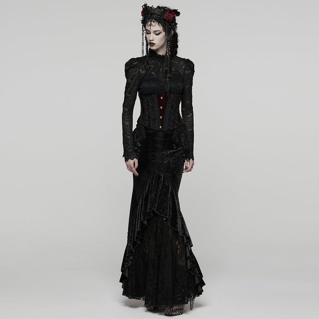 Wunderschöner Gothic-Fischschwanzrock