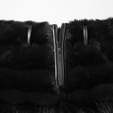 Punkiger, ultraweicher Pelzrock