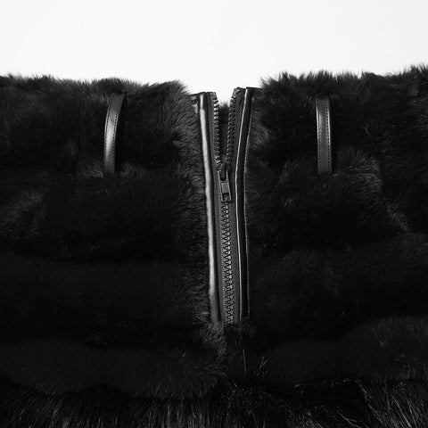 Punkiger, ultraweicher Pelzrock