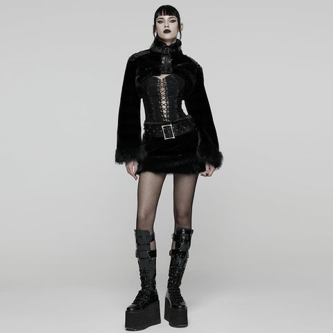 Punkiger, ultraweicher Pelzrock