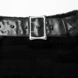 Punkiger, ultraweicher Pelzrock