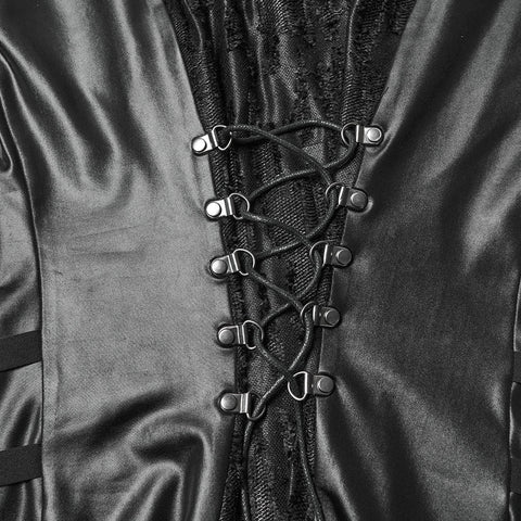 Punkiges, rebellisches, transparentes Netz-Kleid