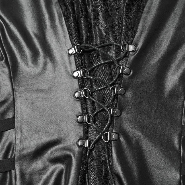 Punkiges, rebellisches, transparentes Netz-Kleid