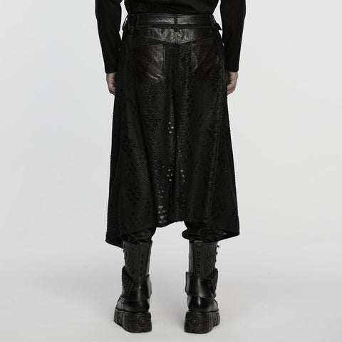Punkiger, zerfetzter Strickkilt