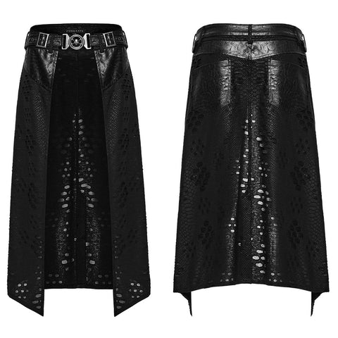 Punkiger, zerfetzter Strickkilt