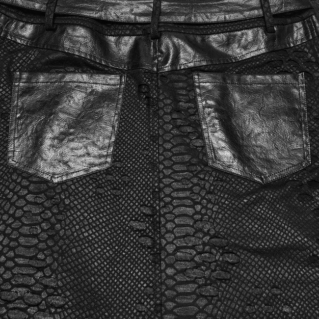 Punkiger, zerfetzter Strickkilt
