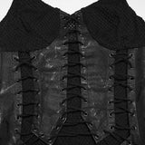 Punk-Fischschuppen-Netzkleid