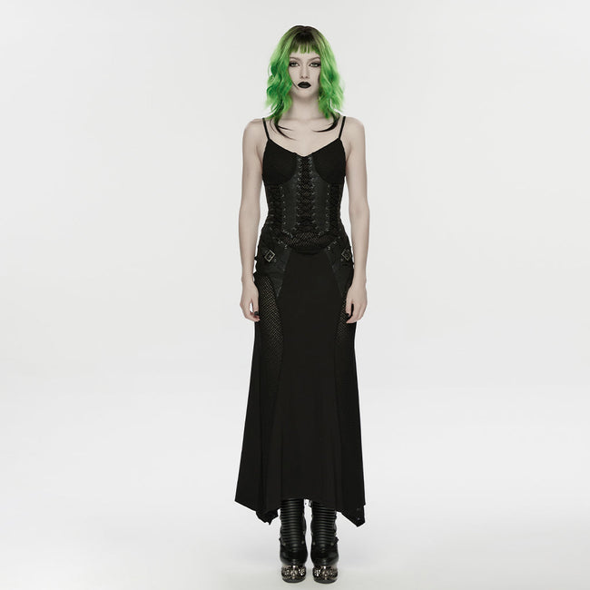 Punk-Fischschuppen-Netzkleid