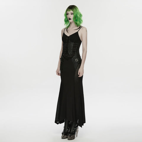 Punk-Fischschuppen-Netzkleid