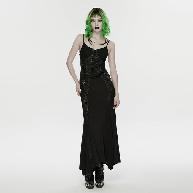 Punk-Fischschuppen-Netzkleid