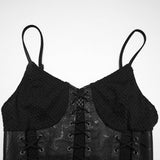 Punk-Fischschuppen-Netzkleid