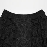 Gothic-romantischer Spitzen-Lagenrock