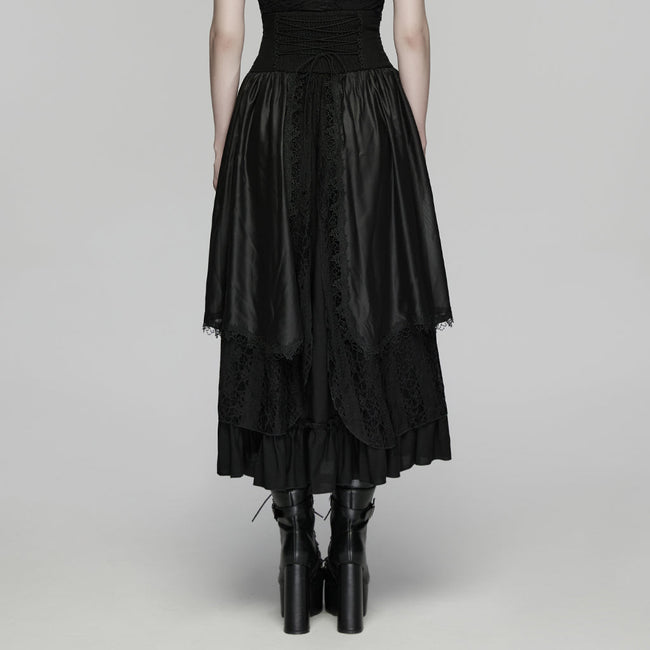 Mehrlagiger Rock im Wald-Gothic-Stil