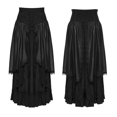 Mehrlagiger Rock im Wald-Gothic-Stil