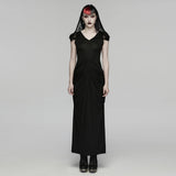 Elegantes 2-in-1-Maxikleid im Gothic-Nonnenstil