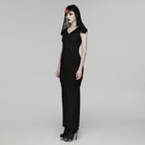 Elegantes 2-in-1-Maxikleid im Gothic-Nonnenstil