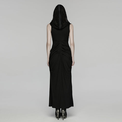Elegantes 2-in-1-Maxikleid im Gothic-Nonnenstil