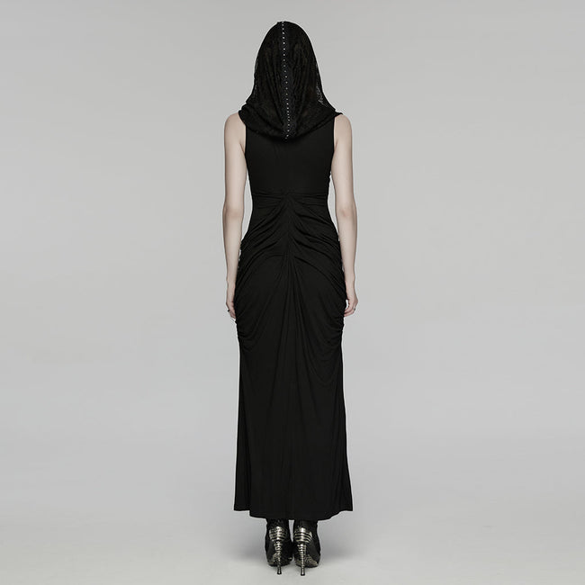 Elegantes 2-in-1-Maxikleid im Gothic-Nonnenstil