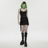 Cyberpunk-asymmetrischer Bodycon-Rock
