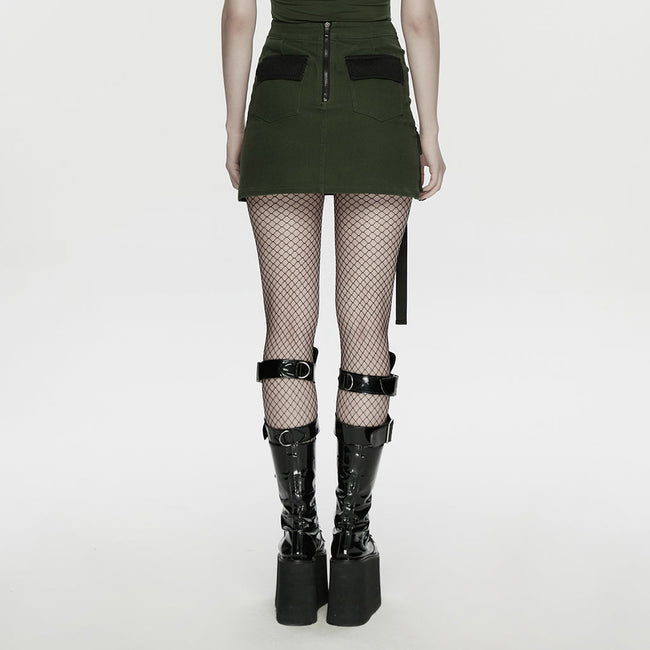 Cyberpunk-asymmetrischer Bodycon-Rock