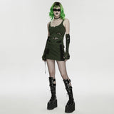 Cyberpunk-asymmetrischer Bodycon-Rock